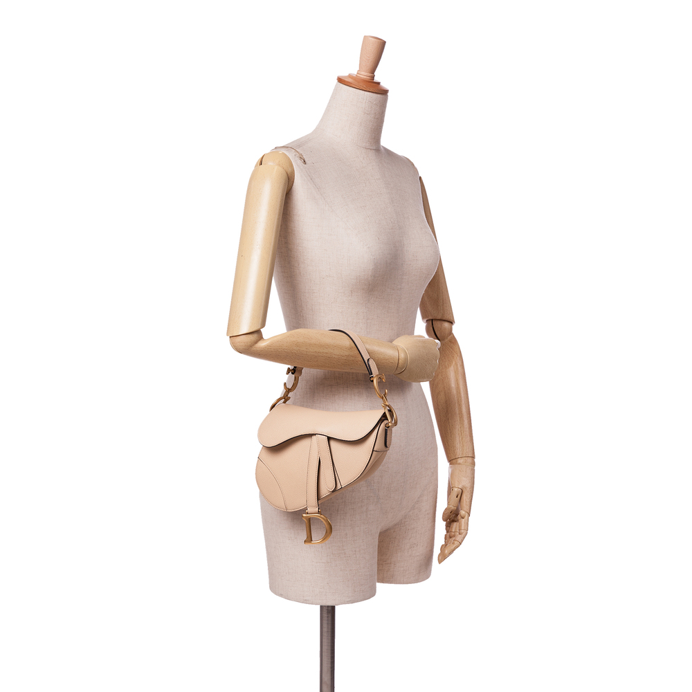 Pre-Loved Dior Mini Grained Calfskin Saddle Bag - Picture 9 of 10